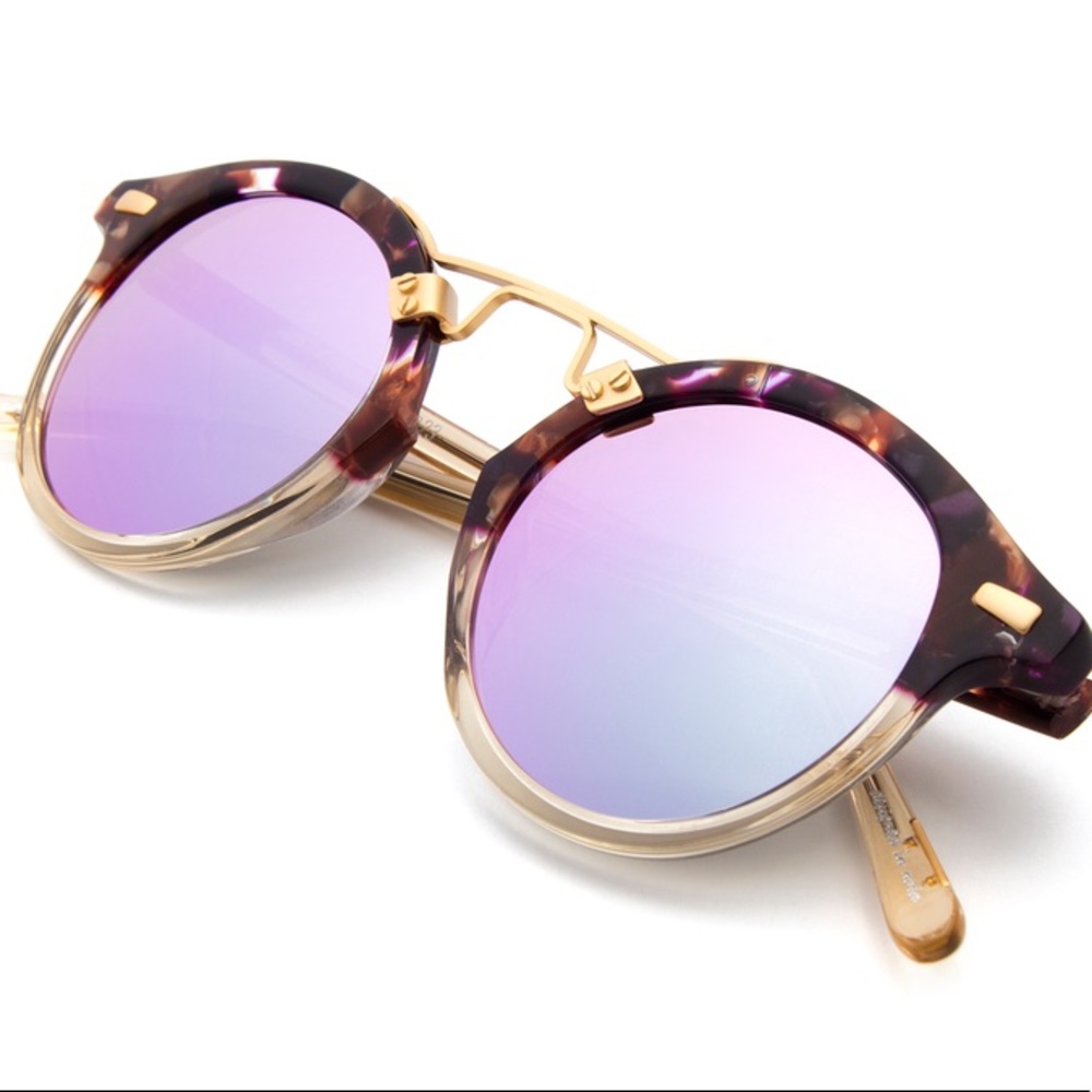 Krewe ST. LOUIS SUNGLASSES stardust Champagne 24K